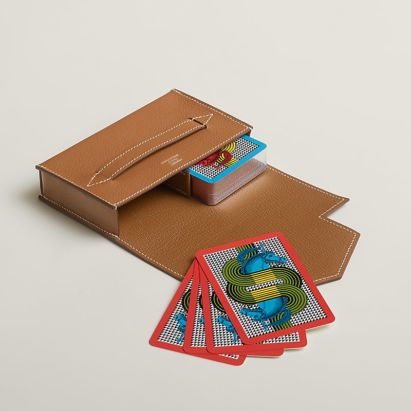 Etui à cartes de bridge Lord Pocket - Marron | Hermès France